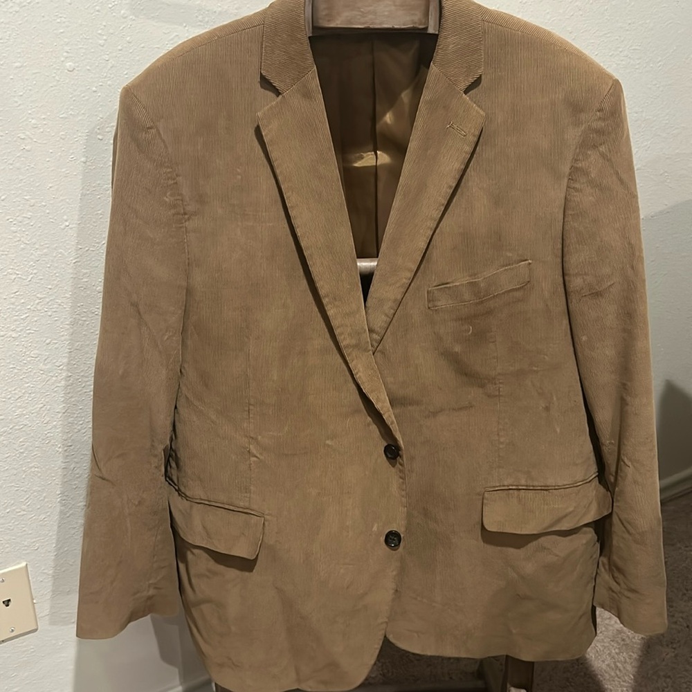 Stafford Khaki corduroy sports coat 52R
